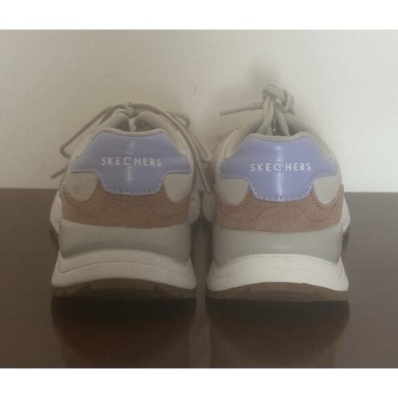 SKECHERS FURY WOMEN’S ATHLETIC SHOE Brown/ Taupe Sz 8 Comfort Memory Foam - Picture 5 of 8